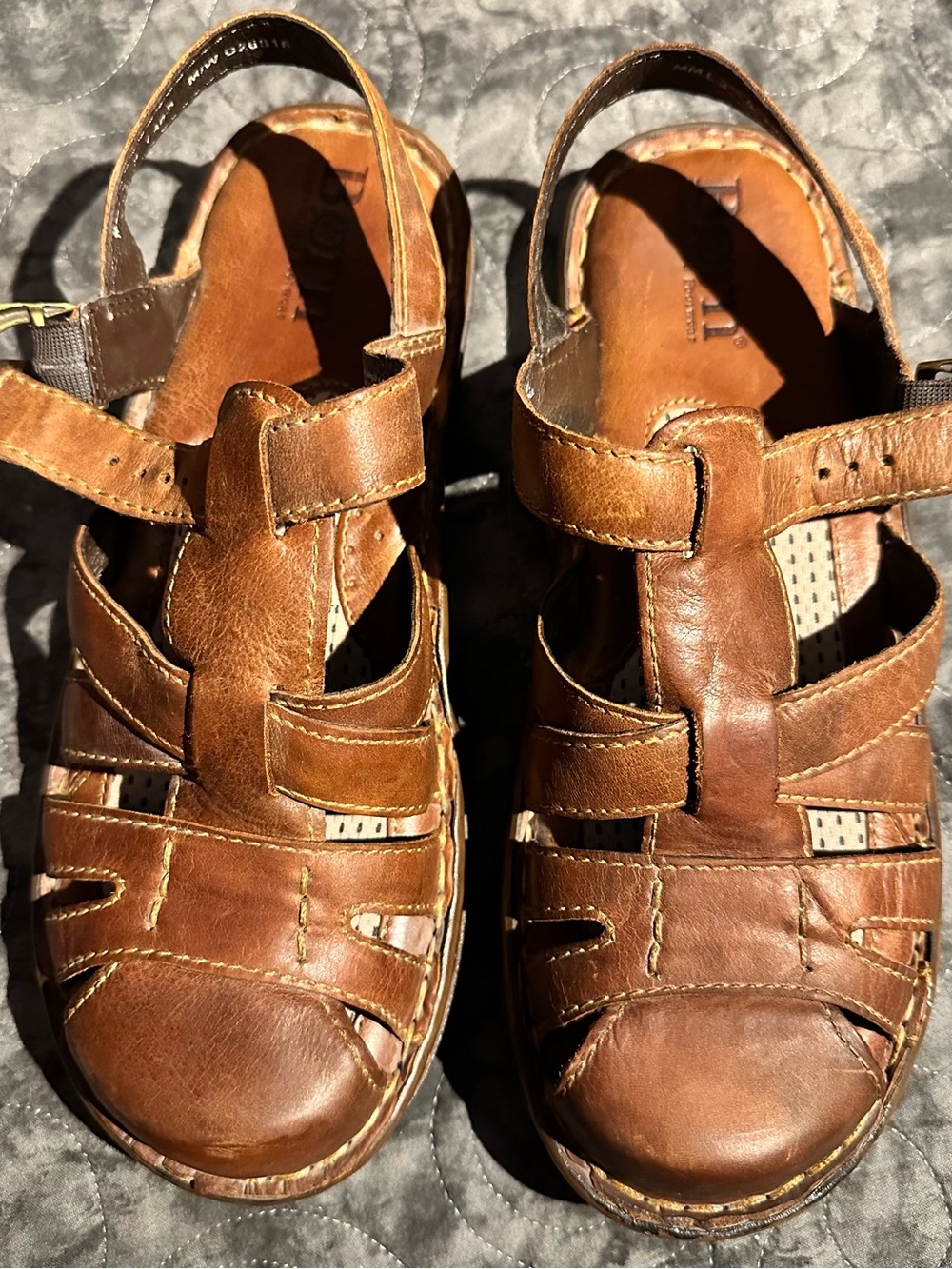 Born Brown Leather Women’s Fisherman Sandals